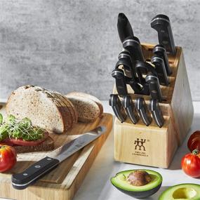 img 1 attached to 🔪 HENCKELS ZWILLING J.A. Henckels Zwilling Gourmet 14-Piece Knife Block Set, 3.15 lb, Black/Stainless Steel