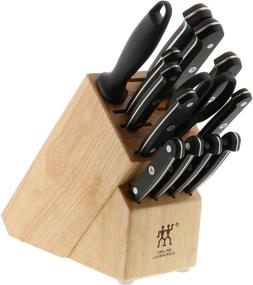 img 3 attached to 🔪 HENCKELS ZWILLING J.A. Henckels Zwilling Gourmet 14-Piece Knife Block Set, 3.15 lb, Black/Stainless Steel