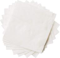 🍽️ crystalware white beverage paper napkins, 500 pack - 1 ply cocktail napkins for restaurants, bars, and home use logo