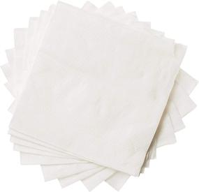 img 4 attached to 🍽️ Crystalware White Beverage Paper Napkins, 500 Pack - 1 Ply Cocktail Napkins for Restaurants, Bars, and Home Use