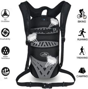 img 1 attached to 🎒 WINDCHASER 10L Cycling Backpack: Waterproof & Breathable Bag for Outdoor Travel, Hiking, Climbing, Biking, Running, Skiing - Grey