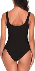 img 1 attached to Tinvary Blouson Tankini Swimsuits Control