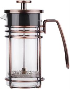 img 4 attached to ☕ ZaKura French Press: 12 oz Copper Coffee & Tea Maker with Stainless Steel Filter