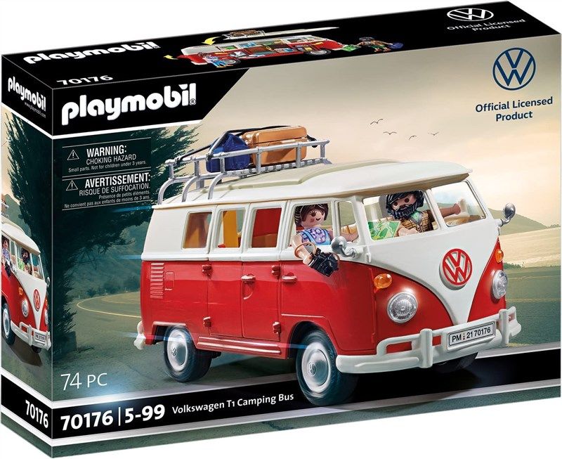 playmobil volkswagen t1 camping bus action figures & statues 로고