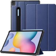 📱 fintie slim case for samsung galaxy tab s6 lite 10.4'' 2020 model sm-p610 (wi-fi) sm-p615 (lte) - navy | s pen holder, lightweight stand cover logo