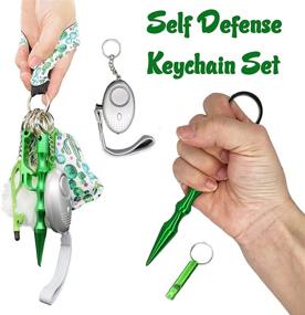 img 2 attached to 🌵 Empowering Women's Safety: Powerful Self Defense Keychain with Personal Alarm - Anti-Wolf Defense Kit - 1 Pack with 10 Cactus-Designed Tools