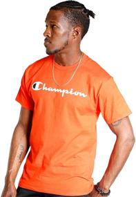 img 4 attached to Champion Classic Graphic Granite Heather Men's Clothing for Active