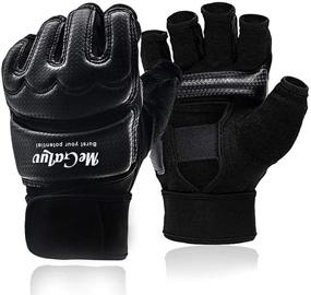 img 4 attached to Ultimate Training Gloves: Kickboxing, Muay Thai, Boxing - Fingerless Gloves for Men, Women & Children