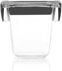 img 3 attached to 🔍 Rubbermaid Brilliance Mini Food Storage Container, 0.5 Cup Capacity, Clear, Set of 2