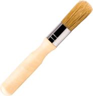 vencink glue brush for bookbinding: natural bristle wood handle round wax paint brush for little craft projects logo