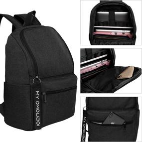 img 2 attached to 🎒 Versatile & Stylish OMOUBOI Superbreak Laptop Daypack: Perfect for Travel, School, and Business in Classic Black