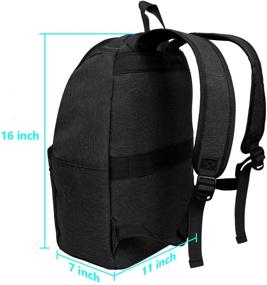 img 3 attached to 🎒 Versatile & Stylish OMOUBOI Superbreak Laptop Daypack: Perfect for Travel, School, and Business in Classic Black