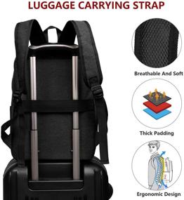 img 1 attached to 🎒 Versatile & Stylish OMOUBOI Superbreak Laptop Daypack: Perfect for Travel, School, and Business in Classic Black