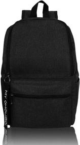 img 4 attached to 🎒 Versatile & Stylish OMOUBOI Superbreak Laptop Daypack: Perfect for Travel, School, and Business in Classic Black