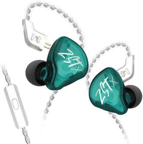 img 4 attached to Yinyoo KZ ZSTX Hybrid 1BA 1DD In Ear Monitor Earbuds Balance Armature With Dynamic In-Ear Earphone Headphones HiFi Headset (With Mic