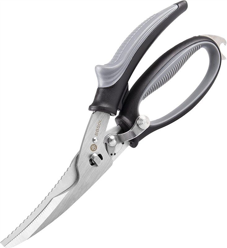 Poultry Shears - Heavy Duty Kitchen Scissors for Cutting Chicken, Poultry,  Game, Bone, Meat - Chopping Food - Spring Loaded