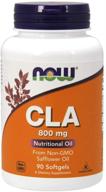now supplements, high potency cla (conjugated linoleic acid) 800 mg, nutritional oil, 90 softgels logo