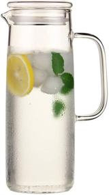 img 3 attached to 🏺 Durable 42 oz Glass Pitcher with Resilient Lid for Enhanced Resistance