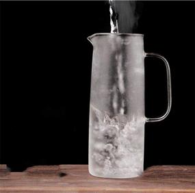 img 1 attached to 🏺 Durable 42 oz Glass Pitcher with Resilient Lid for Enhanced Resistance