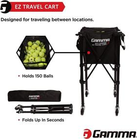 img 3 attached to 🎒 Gamma Sports EZ Travel Cart Pro: Portable, Lightweight, and Sturdy with 150/250 Capacity - Includes Premium Carrying Case