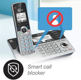 img 1 attached to 📞 AT&T TL96477 Беспроводной телефон DECT 6.0 - Набор с Bluetooth Connect to Cell, Smart Call Blocker, система автоответчик - серебряный/черный (4 трубки)