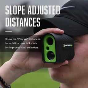 img 3 attached to Precision Pro NX7 Golf Rangefinder: Laser Range Finder with 600 Yard ⛳ Range, Flag Lock, 6X Magnification, Pulse Vibration, Case - Slope & Non-Slope Models