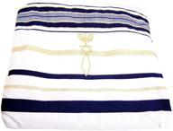 🙏 optimized holy land new covenant prayer shawl, english/hebrew & bag - 72 x 22 (israel) logo