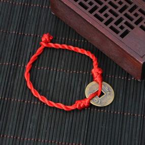 img 2 attached to 💰 SimpleLif Red String Feng Shui Wealth Bracelet with Lucky Copper Coins Pendant - Ideal Bangle for Baby, Women, and Girls