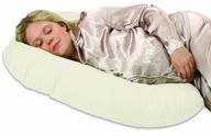 🤰 leachco snoogle mini: compact side sleeper pregnancy pillow - ivory - a must-have for cozy rest during pregnancy! logo
