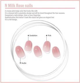 img 2 attached to 🌹 Ohora N Milk Rose Nails: 30pcs 16 Basic 14 Point Nail Art Pattern Sticker Set - Achieve Beautiful Nail Designs Effortlessly!