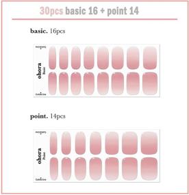 img 1 attached to 🌹 Ohora N Milk Rose Nails: 30pcs 16 Basic 14 Point Nail Art Pattern Sticker Set - Achieve Beautiful Nail Designs Effortlessly!