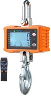 🏋️ hanging scale - klau 1000kg/2000lb digital industrial crane scale with lcd display and remote, orange for home and farm use logo