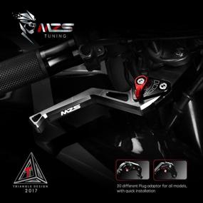 img 3 attached to 🏍️ MZS Clutch Brake Levers: Precision Adjustments for GROM MSX125, CBR250R, CB300R & CBR500R Series (2014-2021)