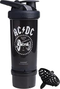 img 3 attached to 🎸 AC/DC Smartshake Revive Shaker Bottles - 25 oz Protein Mixes & Shaker Cup with Storage for Powder + Protein Shakes - Rock Band Collection - Smart Shaker Bottles for Workout