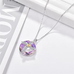 img 2 attached to 💎 Sparkling Cross Necklace for Women: 925 Sterling Silver Crystal Pendant with Butterfly, a Chic Christian Jewelry Gift for Women and Teen Girls