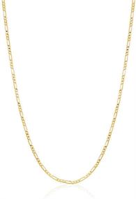 img 3 attached to Yellow Figaro Chain Necklace Women Girls' Jewelry