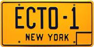 🚫 ghostbusters ecto-1 metal stamped license plate logo