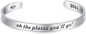 img 4 attached to CERSLIMO Graduation Bracelets Personalized Inspirational Friendship