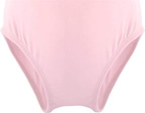 img 1 attached to 🩰 Dancina Leotard: Long Sleeve, Front Lined Comfortable Cotton Ballet Gymnastics Wear for Kids Ages 2-10