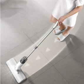 img 2 attached to 🧹 True & Tidy Multi-Surface Spray Mop - Convenient Cleaning Solution with Spray Mop and 1 Mop Pad - SPRAY-250, White
