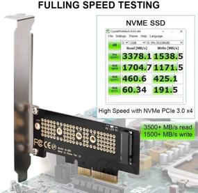 img 3 attached to Enhance Desktop Performance with NVMe PCIe Adapter - M.2 SSD to PCIe X4/X8/X16 Conversion Card: Compatible with Samsung 960Evo, SM961, SM951, PM961, and More