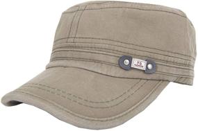 img 1 attached to ChezAbbey Premium Washed Cotton Distressed Peaked Boys' Accessories