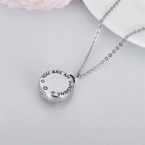 img 1 attached to Heart Urn Necklace for Ashes - 💖 925 Sterling Silver, Cremation Keepsake Memorial Necklace for Women