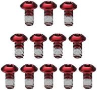 wiroj m5x9mm alloy steel bolts for mtb disc brake rotors - pack of 12 t25 torx screws logo