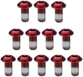 img 4 attached to WIROJ M5x9mm Alloy Steel Bolts for MTB Disc Brake Rotors - Pack of 12 T25 Torx Screws