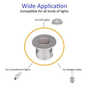 img 2 attached to 🔆 12V PWM RV Dimmer Switch: Touch Control for LED, Halogen, Incandescent Bulbs & Strip Lighting - Ideal for RVs, Motorhomes, Boats & Travel Trailers (Recessed Mount)