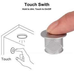 img 3 attached to 🔆 12V PWM RV Dimmer Switch: Touch Control for LED, Halogen, Incandescent Bulbs & Strip Lighting - Ideal for RVs, Motorhomes, Boats & Travel Trailers (Recessed Mount)