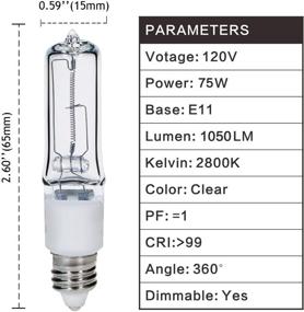 img 3 attached to 🕯️ GMY Candelabra 1050Lm Dimmable Halogen: Illuminating Brilliance for Every Ambiance