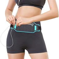 🏃 waterproof dhqh running belt with phone holder - bounce-free fitness waist pack for men and women logo