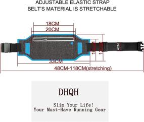 img 2 attached to 🏃 Waterproof DHQH Running Belt with Phone Holder - Bounce-Free Fitness Waist Pack for Men and Women